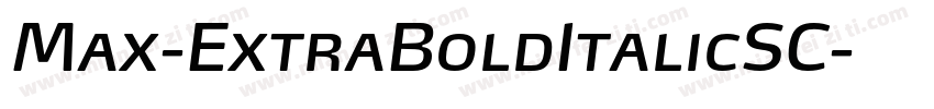 Max-ExtraBoldItalicSC字体转换