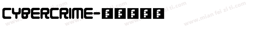 Cybercrime字体转换