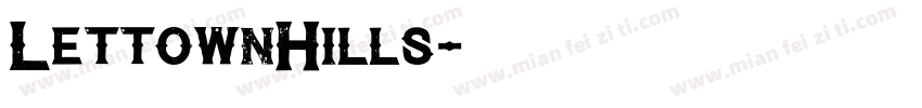 LettownHills字体转换