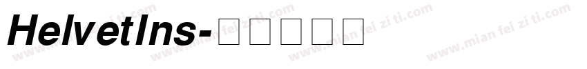 HelvetIns字体转换