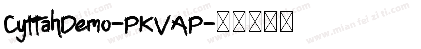 CyttahDemo-PKVAP字体转换