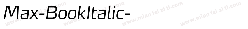 Max-BookItalic字体转换