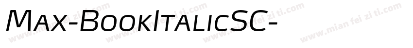Max-BookItalicSC字体转换