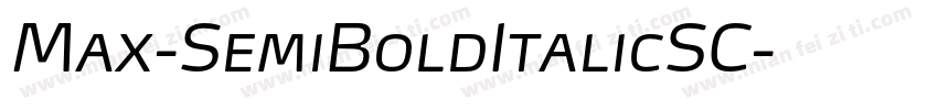Max-SemiBoldItalicSC字体转换