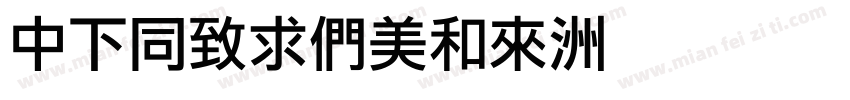 DFHeiBold字体转换