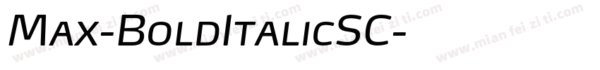 Max-BoldItalicSC字体转换