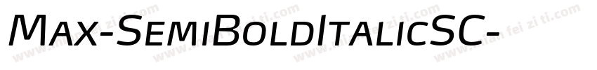 Max-SemiBoldItalicSC字体转换