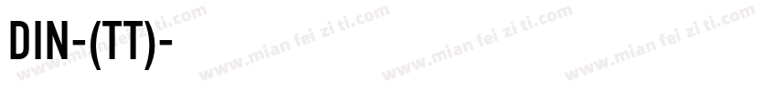 DIN-(TT)字体转换