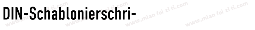 DIN-Schablonierschri字体转换