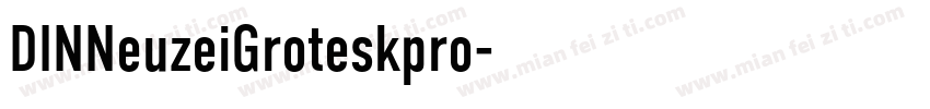 DINNeuzeiGroteskpro字体转换