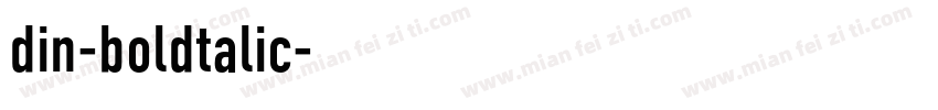 din-boldtalic字体转换