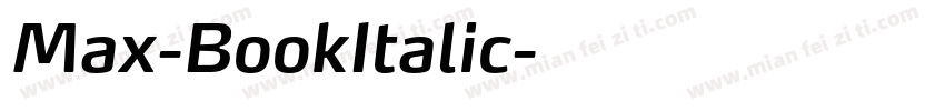 Max-BookItalic字体转换
