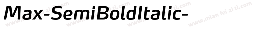 Max-SemiBoldItalic字体转换