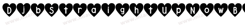DjbStraightUpNowBold-g5l3字体转换