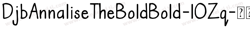 DjbAnnaliseTheBoldBold-lOZq字体转换