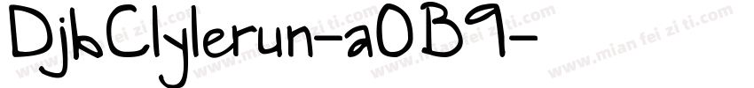 DjbClylerun-aOB9字体转换