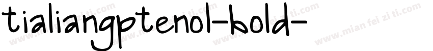 tialiangpteno1-bold字体转换