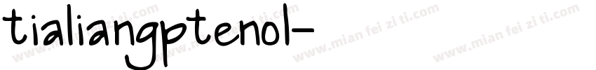tialiangpteno1字体转换