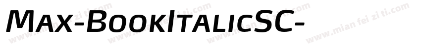Max-BookItalicSC字体转换
