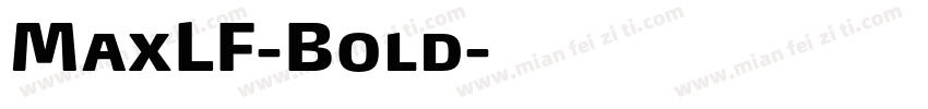 MaxLF-Bold字体转换