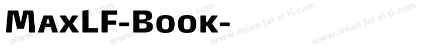 MaxLF-Book字体转换