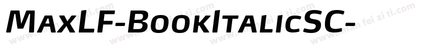 MaxLF-BookItalicSC字体转换