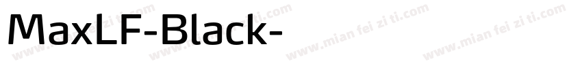MaxLF-Black字体转换