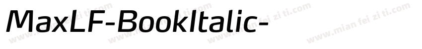 MaxLF-BookItalic字体转换