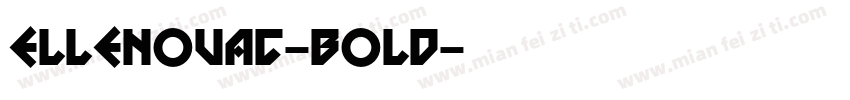 ElleNovaC-Bold字体转换