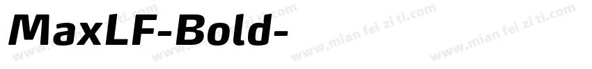 MaxLF-Bold字体转换