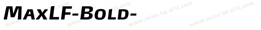 MaxLF-Bold字体转换
