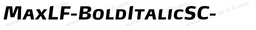 MaxLF-BoldItalicSC字体转换