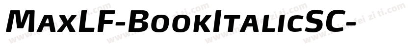 MaxLF-BookItalicSC字体转换