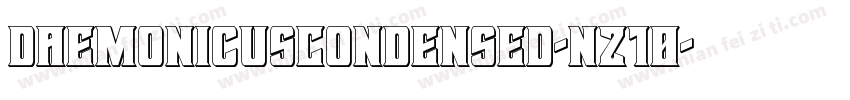 DaemonicusCondensed-nz10字体转换