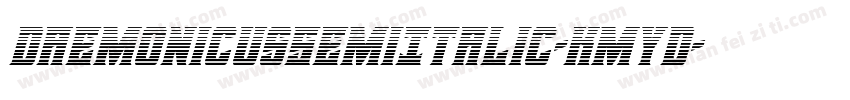 DaemonicusSemiItalic-KmyD字体转换