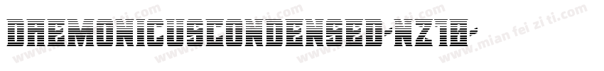 DaemonicusCondensed-nz10字体转换