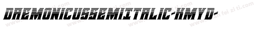 DaemonicusSemiItalic-KmyD字体转换