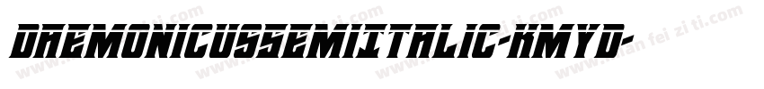 DaemonicusSemiItalic-KmyD字体转换