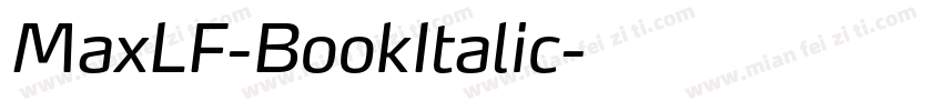 MaxLF-BookItalic字体转换