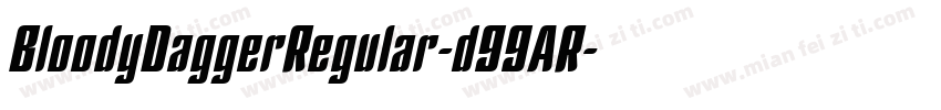 BloodyDaggerRegular-d99AR字体转换