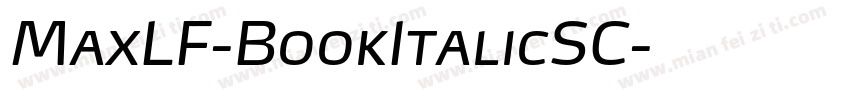 MaxLF-BookItalicSC字体转换