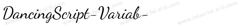 DancingScript-Variab字体转换