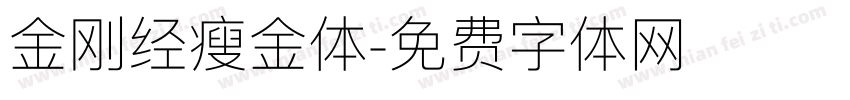 金刚经瘦金体字体转换