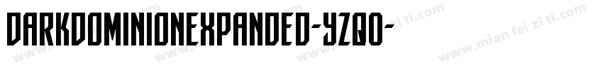 DarkDominionExpanded-YZqO字体转换