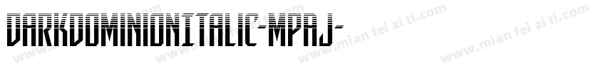 DarkDominionItalic-MPAJ字体转换