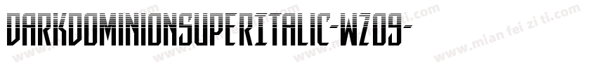 DarkDominionSuperItalic-wzo9字体转换