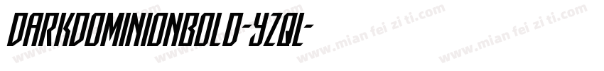 DarkDominionBold-YZqL字体转换