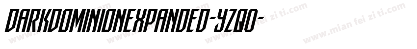 DarkDominionExpanded-YZqO字体转换