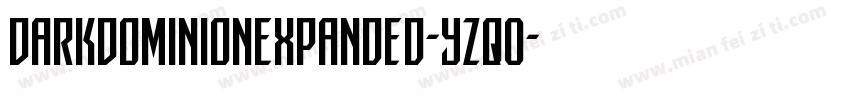 DarkDominionExpanded-YZqO字体转换