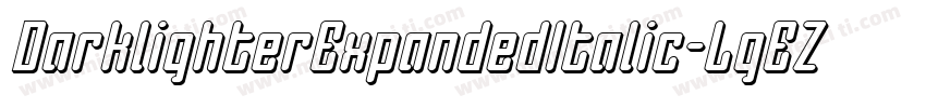 DarklighterExpandedItalic-LgEZ字体转换